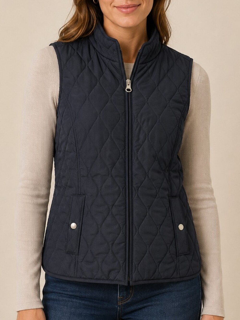 Croft & Barrow Black Quilted Vest Women Size Sm Classic Outdoor Lightweight Gorp